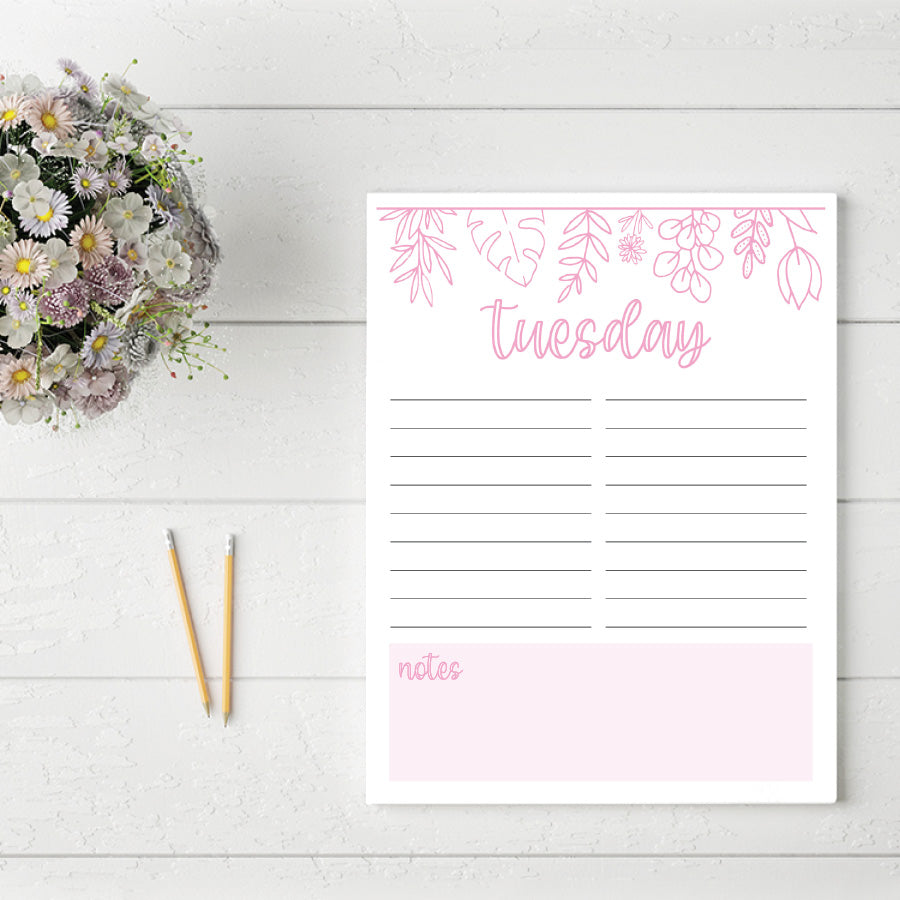 Printable Weekly Planner: Delicate Daffodils