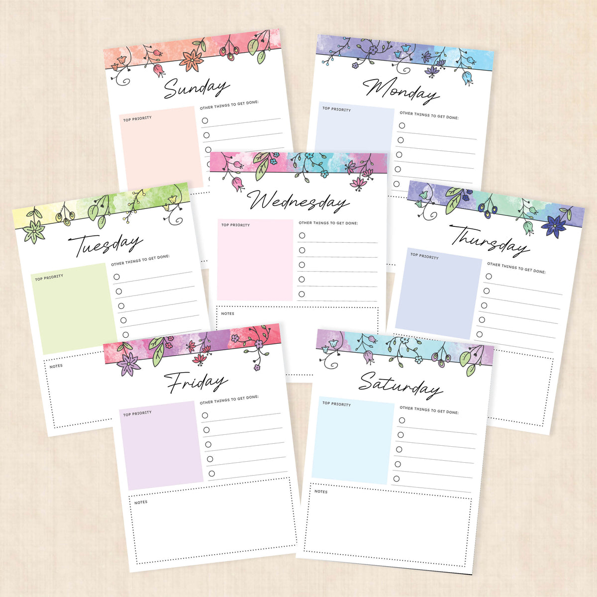 printable weekly planner