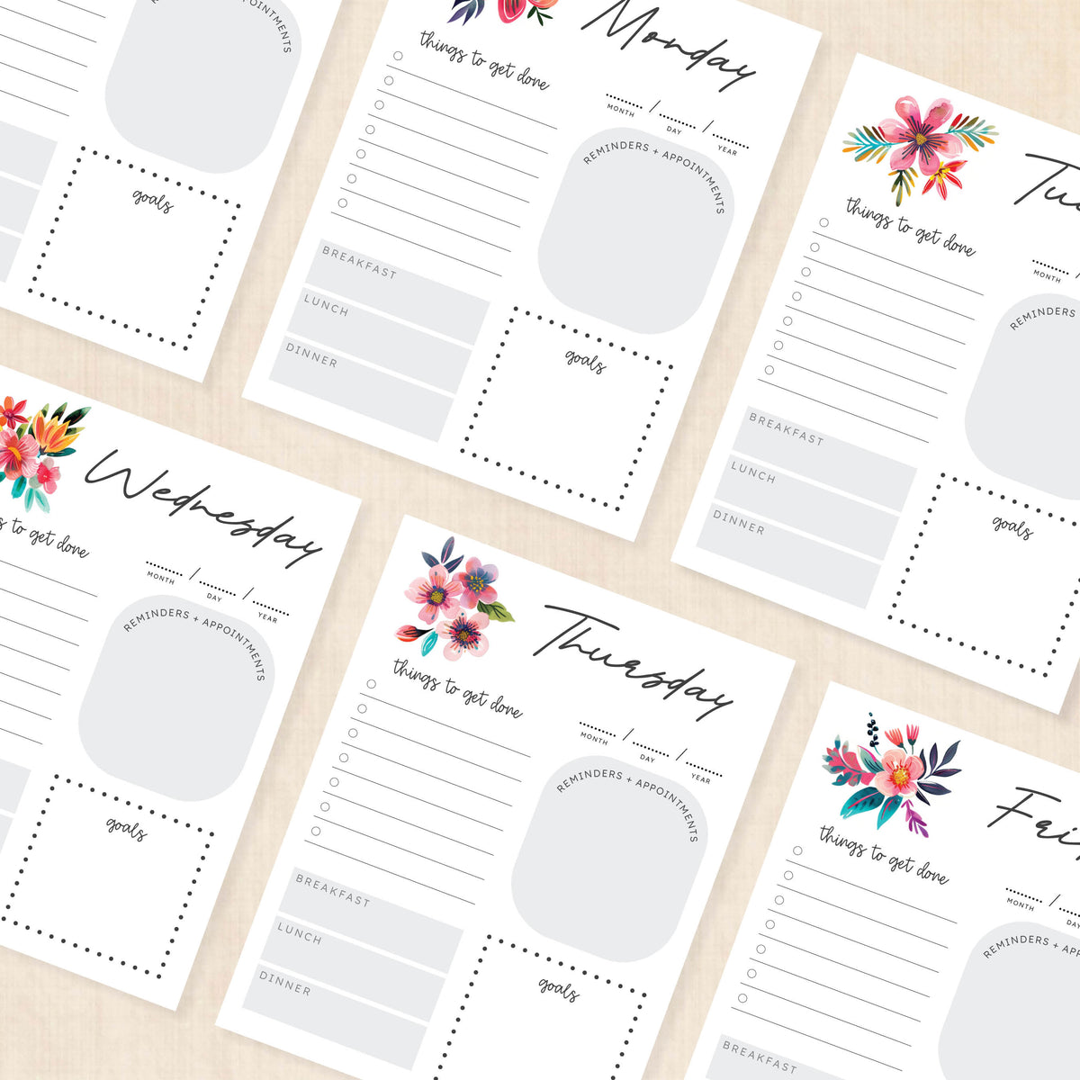 printable weekly planner