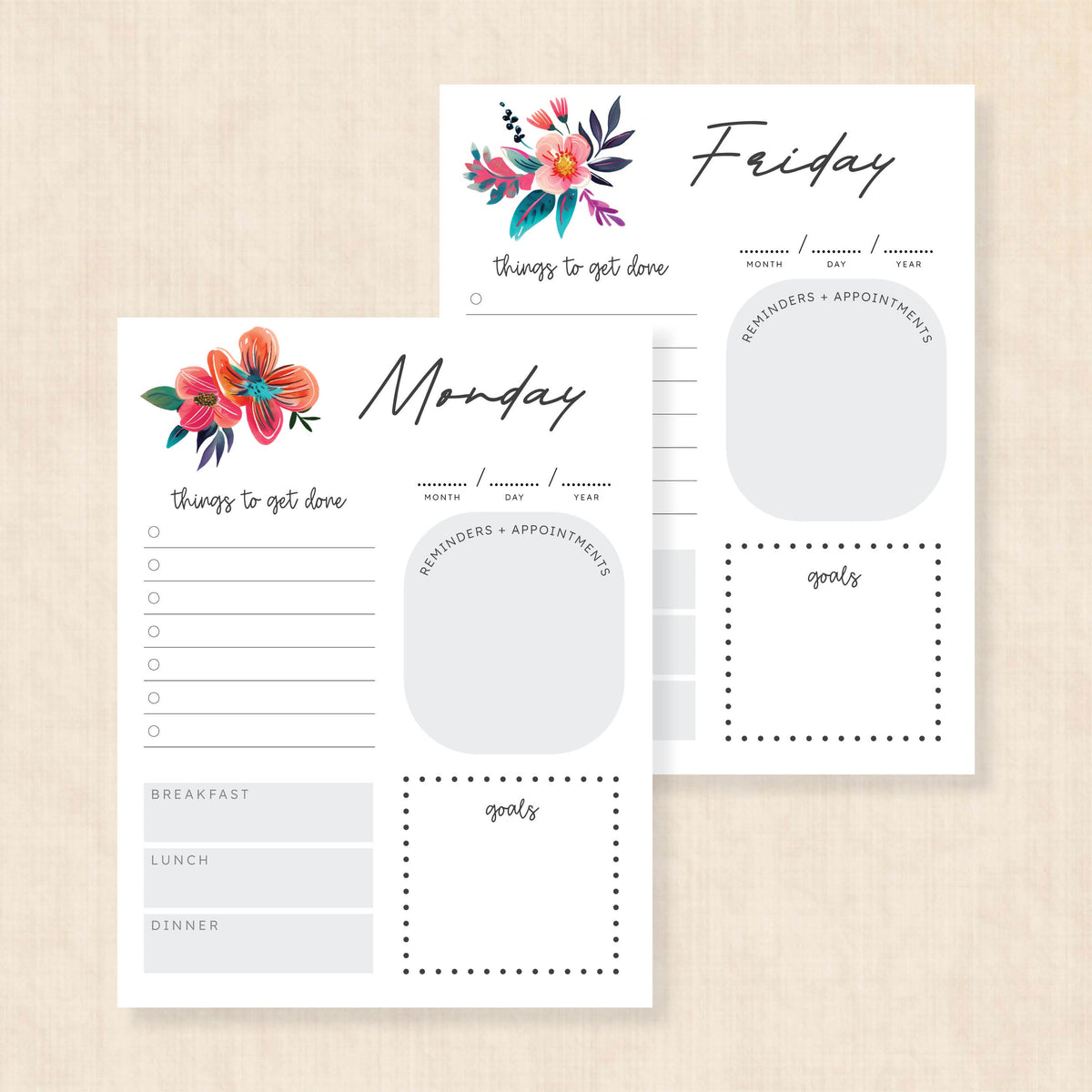 printable weekly planner