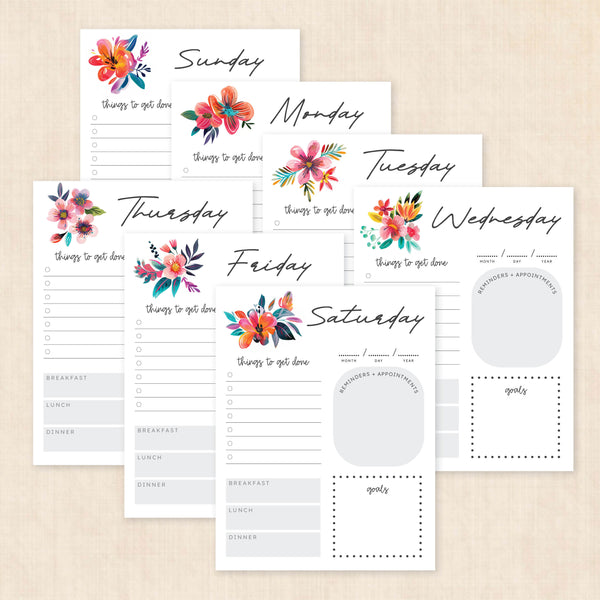 printable weekly planner