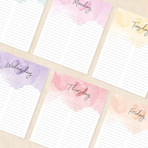 printable weekly planner