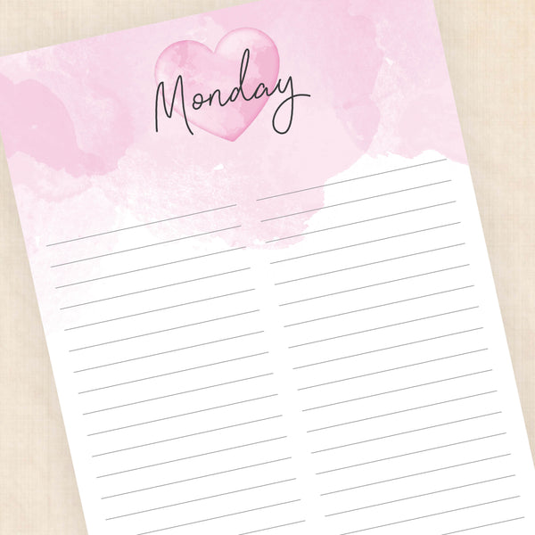 printable weekly planner