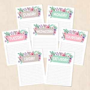 printable weekly planner