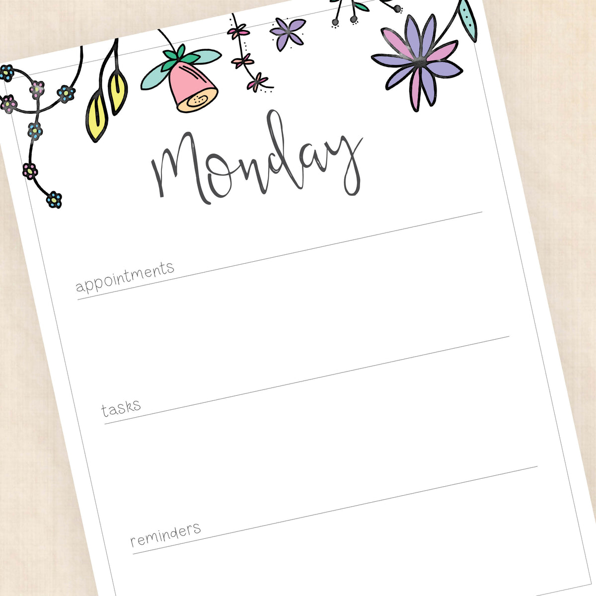 weekly planner PDF