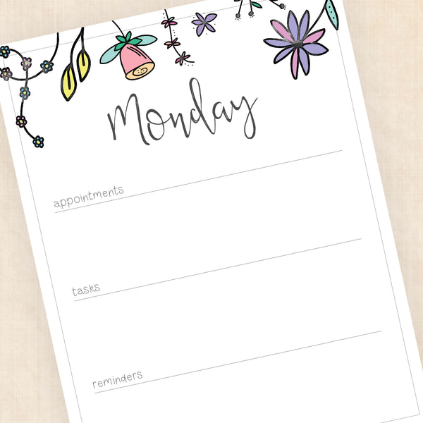weekly planner PDF