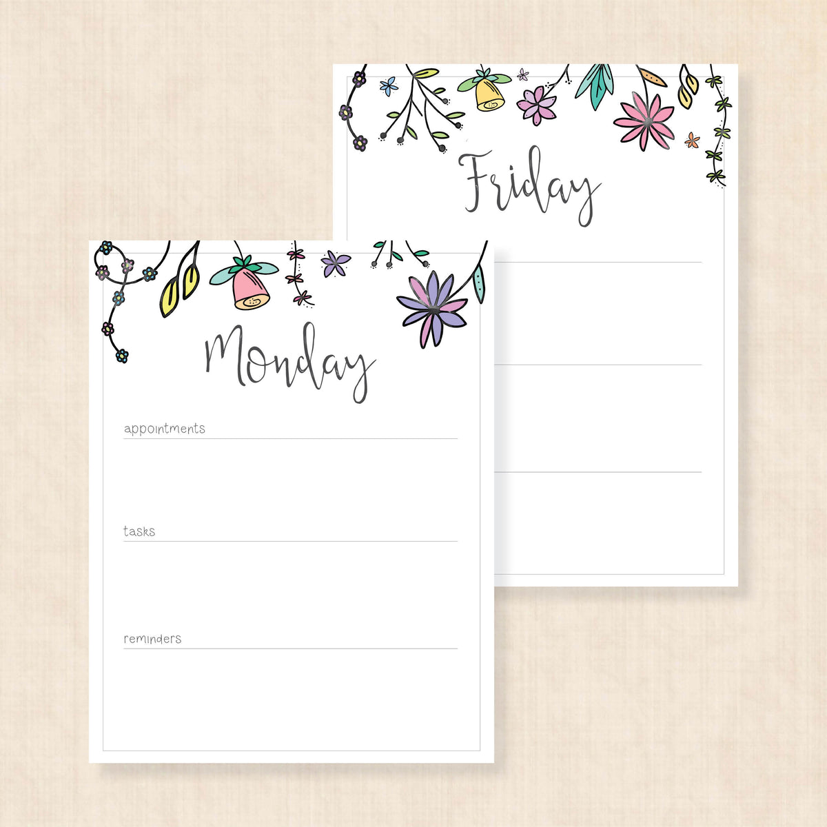 weekly planner PDF