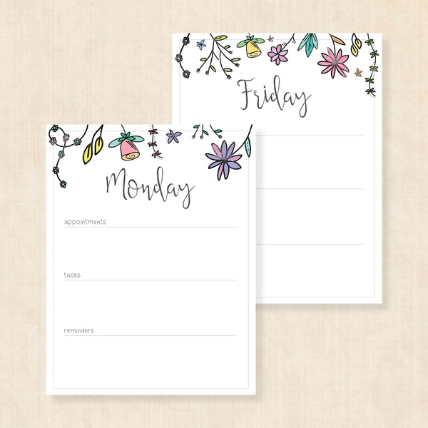 weekly planner PDF