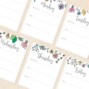 weekly planner PDF
