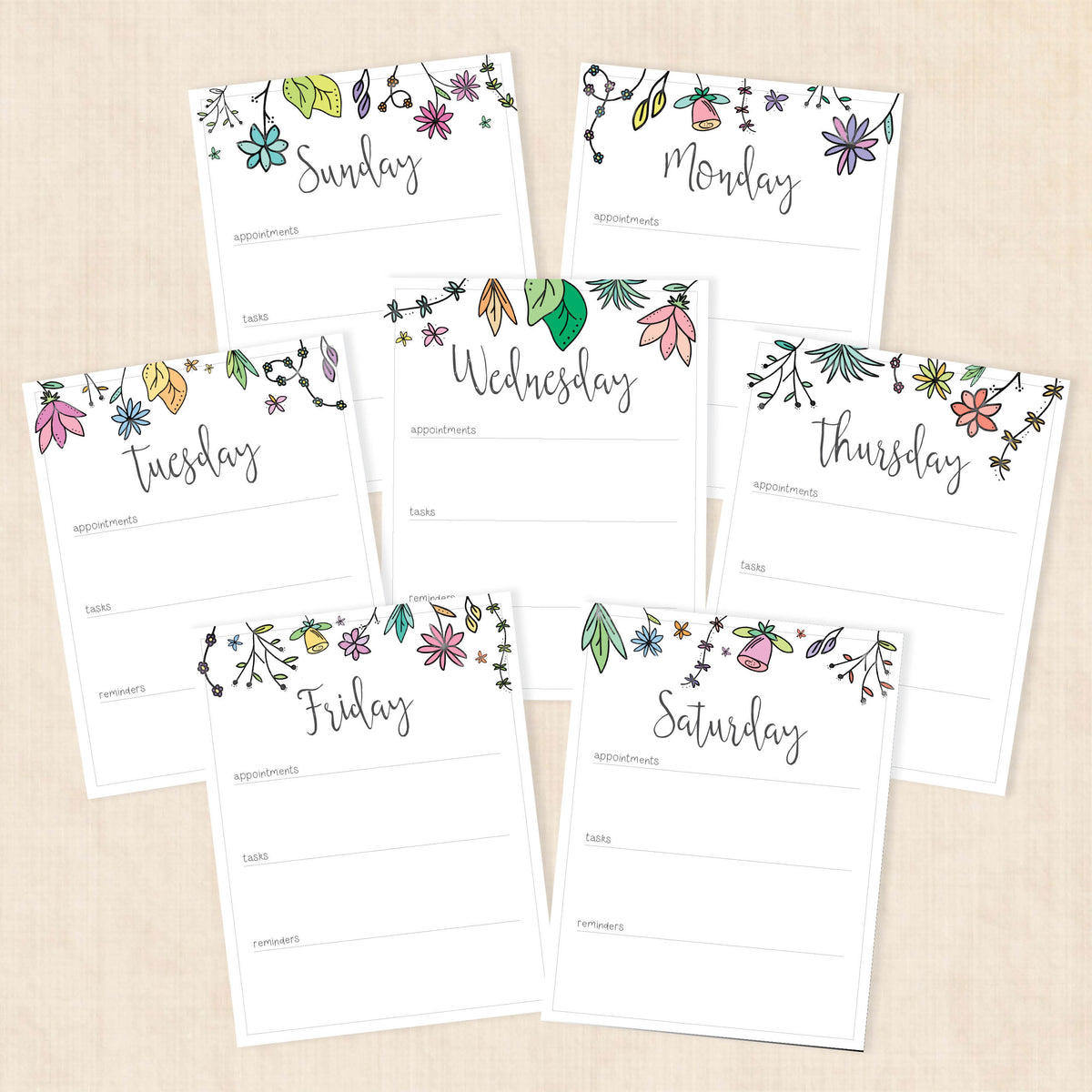weekly planner PDF