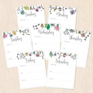 weekly planner PDF