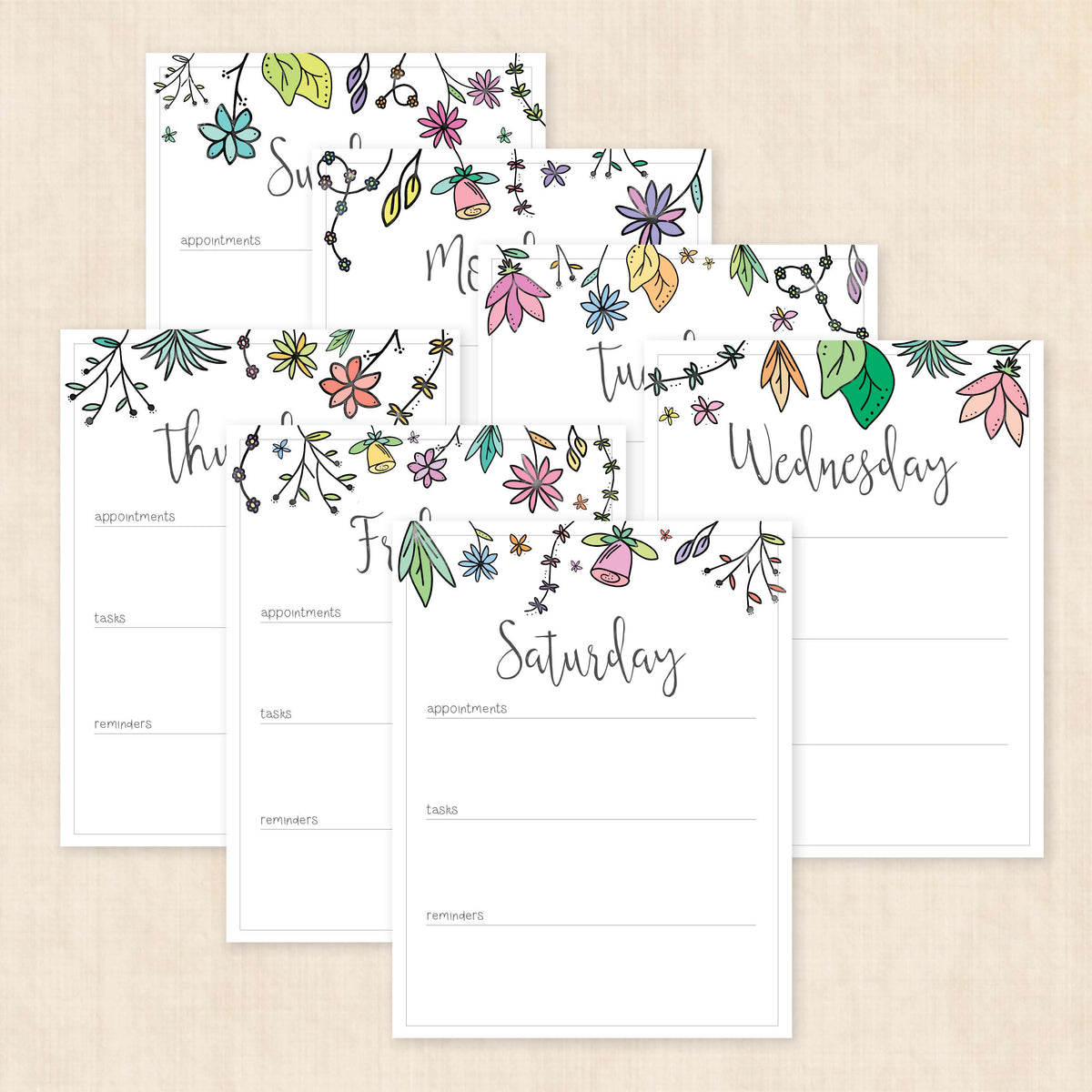 weekly planner PDF