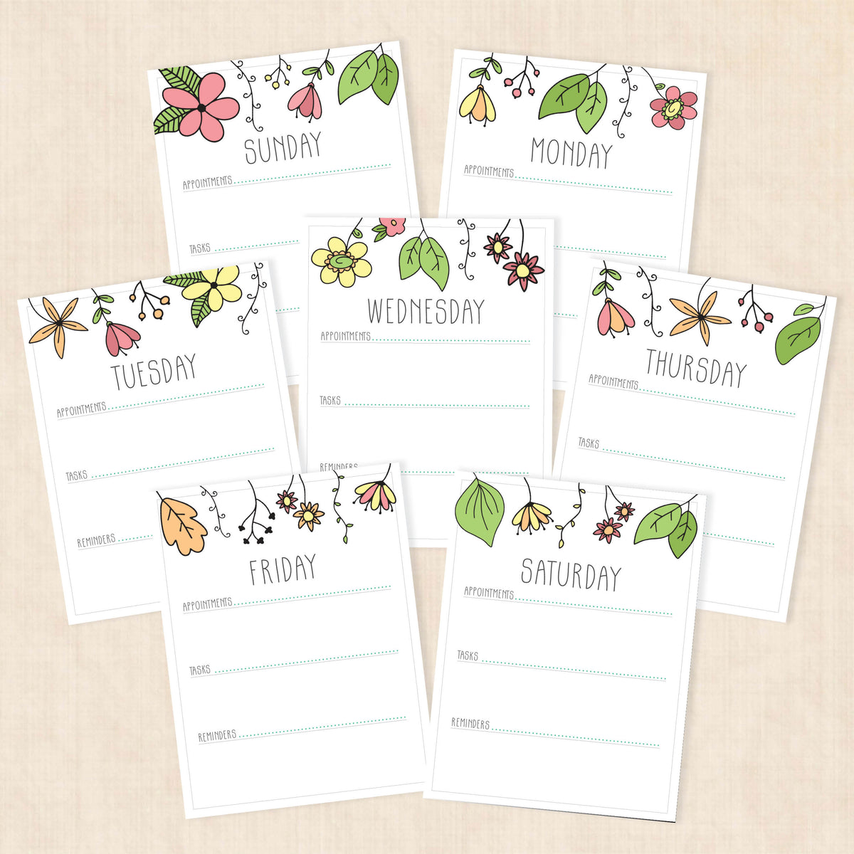 weekly planner PDF