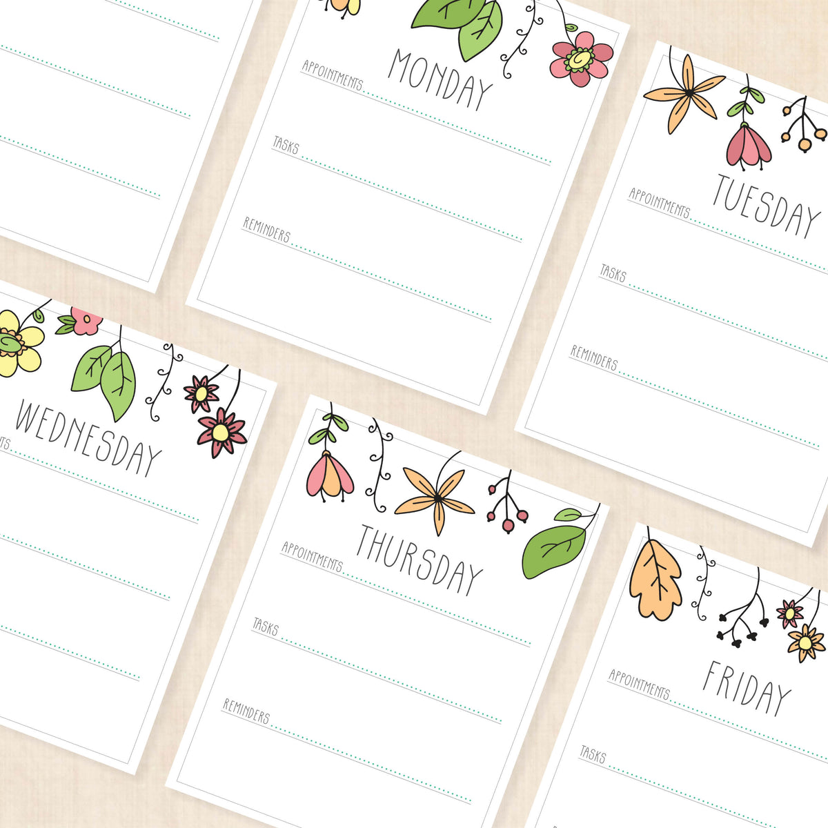 weekly planner PDF