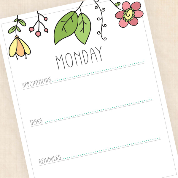 weekly planner PDF
