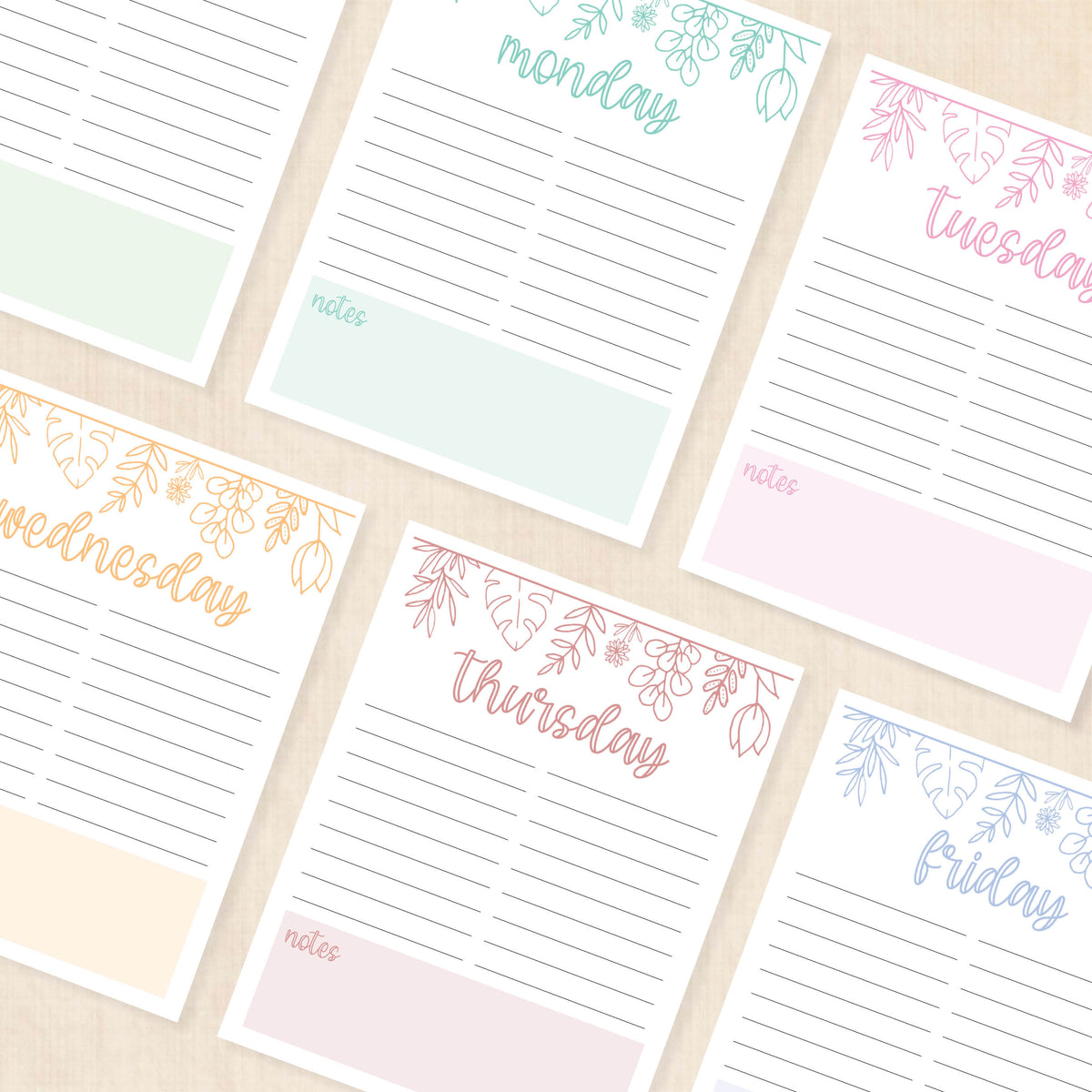 weekly planner PDF