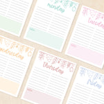 weekly planner PDF
