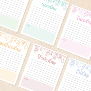 weekly planner PDF