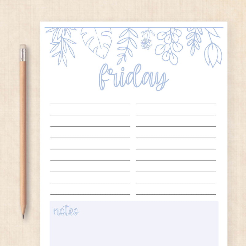 weekly planner PDF