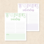 weekly planner PDF