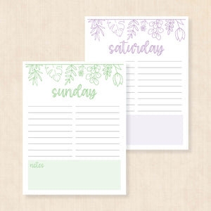 weekly planner PDF