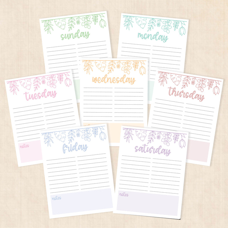 weekly planner PDF