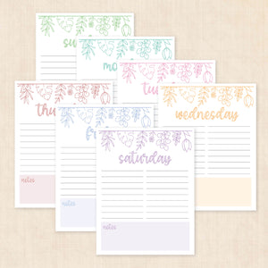 weekly planner PDF