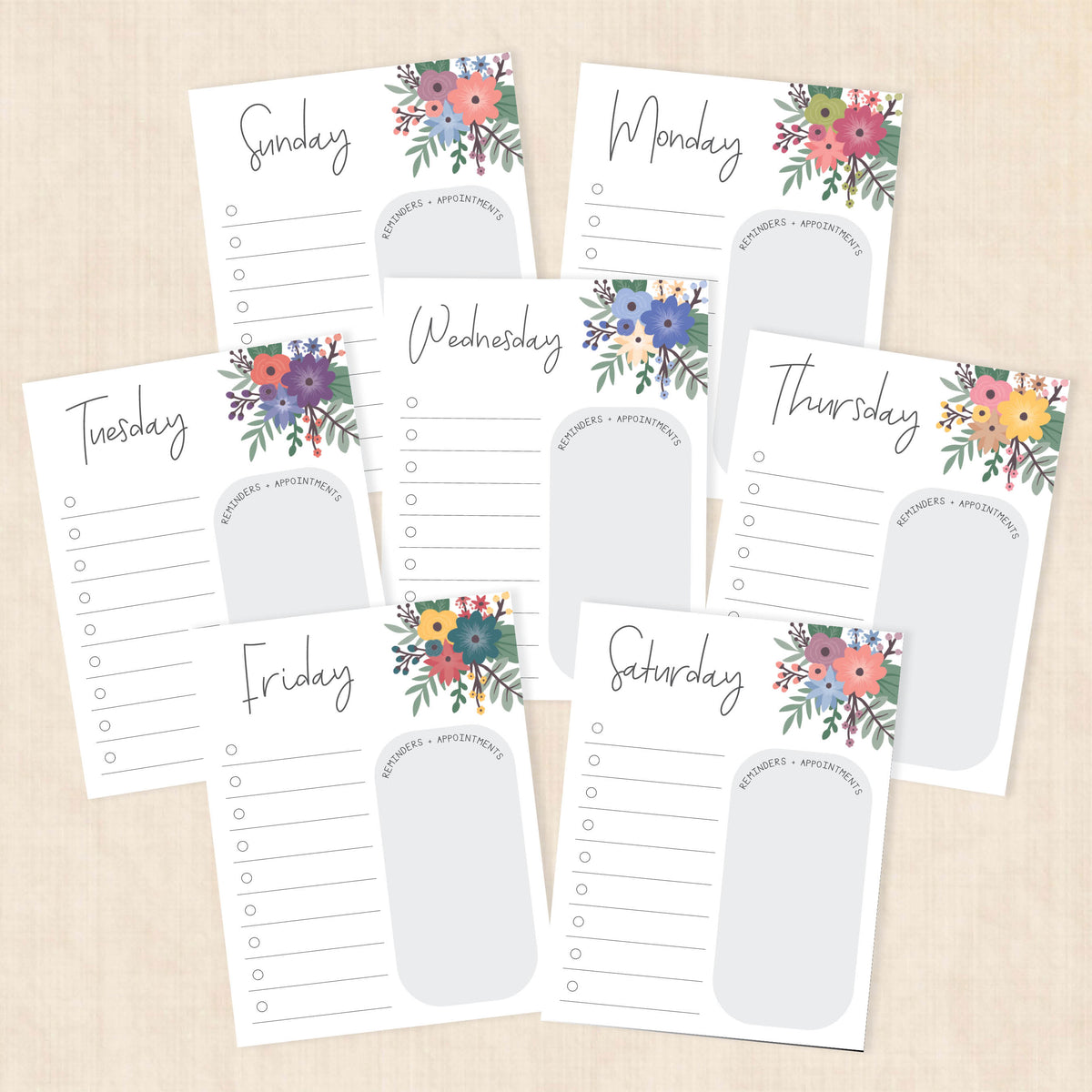 weekly planner PDF