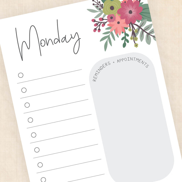 weekly planner PDF