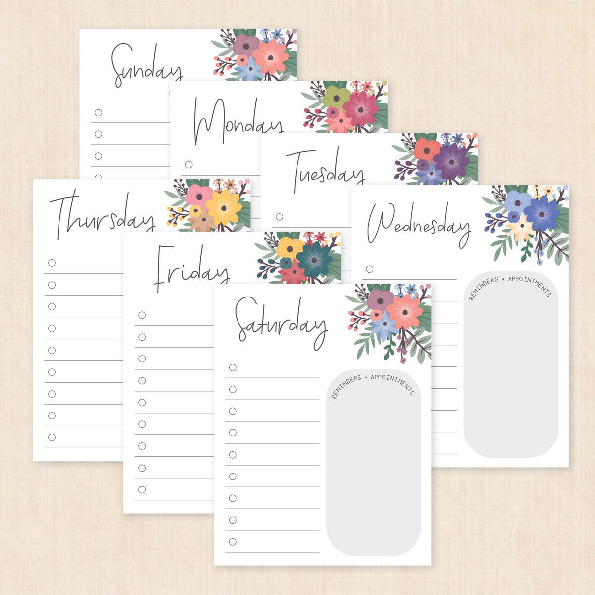 weekly planner PDF